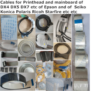 Cables of all Inkjet Printers with Printheads Epson seiko konica spectra polaris starfire ricoh kyocerra toshiha etc — product reference