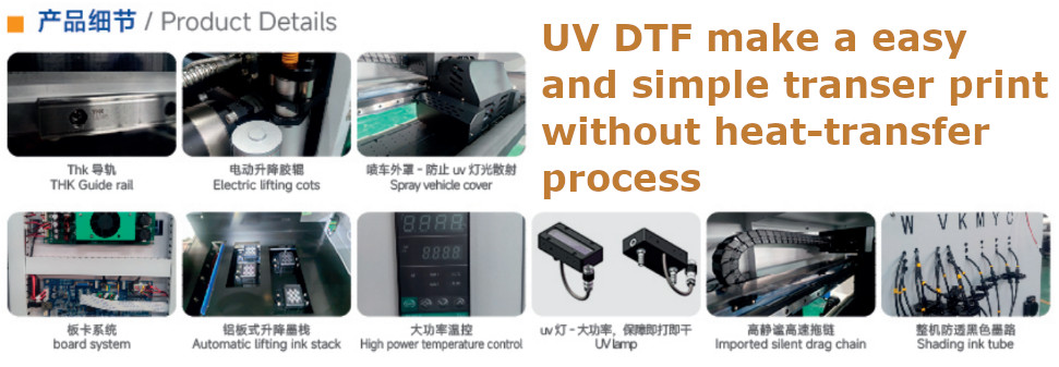 AMO UV-DTF Inkjet Printer AM604i32-UVDTF with 4 i3200 printheads — supplier technical reference